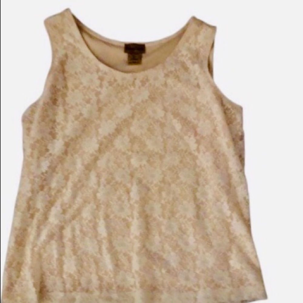 White Lace Tank Top